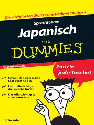 cover image of Sprachführer Japanisch für Dummies